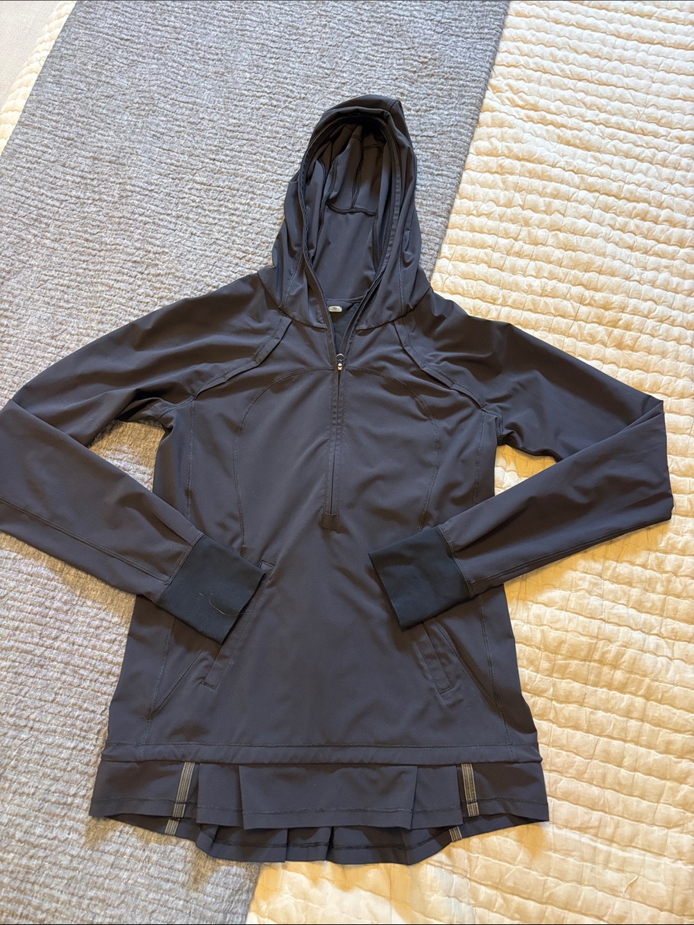 Lululemon Women's Black Hooded Lightweight Jacket